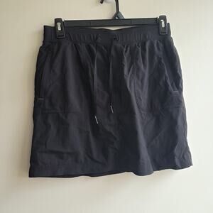 L.L.Bean Vista Camp Skort Women’s Medium Black Active Outdoor Hiking Pickleball